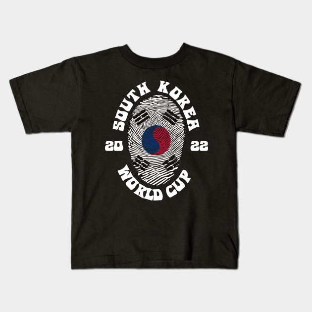 South Korea World Cup 2022 Kids T-Shirt by Lotemalole